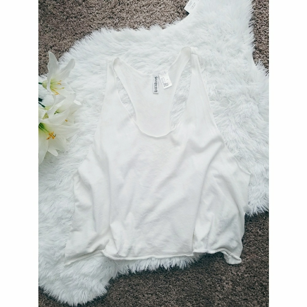 🌼H&M | White Crop Top